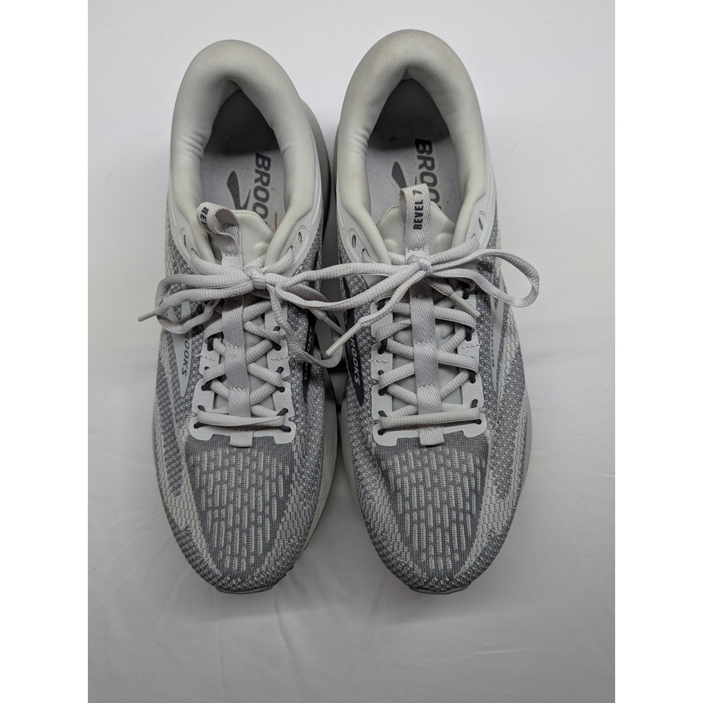 Brooks Revel 7 Running Shoes Grey White Knit Road Training Sneakers women's